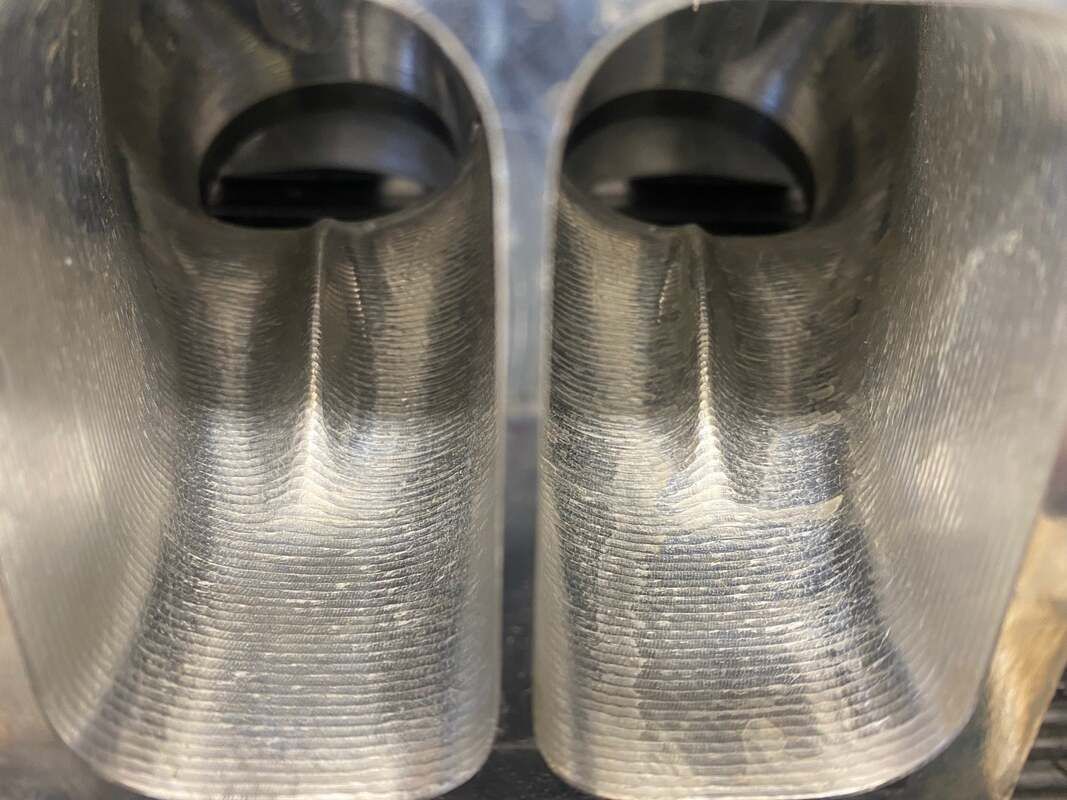 Pair of CNC ported cylinder head intake ports