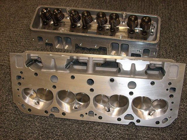 Assembled ProFiler CNC cylinder heads