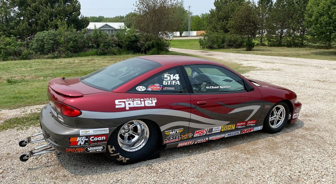 The SRH 2002 Chevy Cavalier drag car